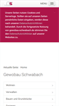 Mobile Screenshot of gewobau-schwabach.de